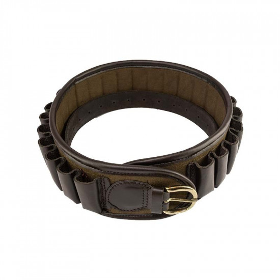 Ceinture cartouchière cuir/canva
