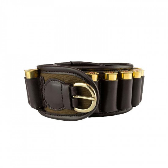 Ceinture cartouchière cuir/canva